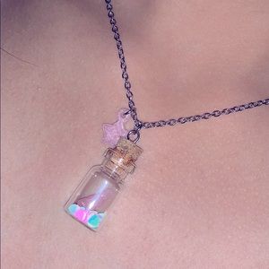 Colorful charmed necklace